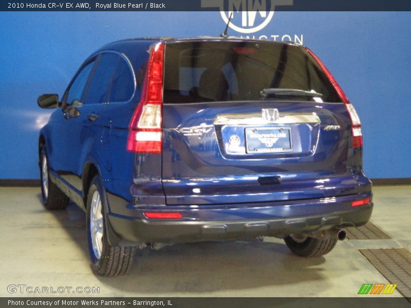 Royal Blue Pearl / Black 2010 Honda CR-V EX AWD