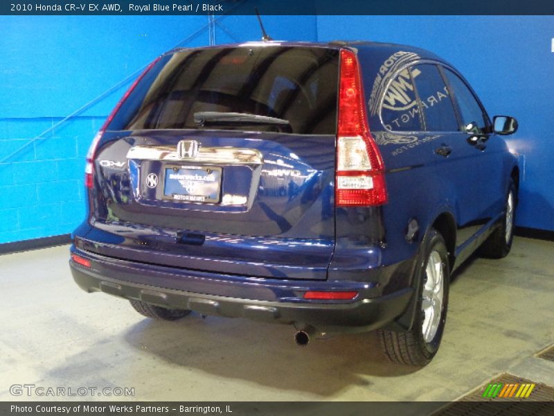 Royal Blue Pearl / Black 2010 Honda CR-V EX AWD