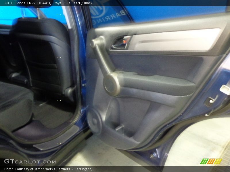 Royal Blue Pearl / Black 2010 Honda CR-V EX AWD