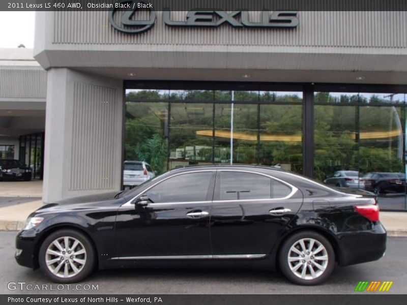 Obsidian Black / Black 2011 Lexus LS 460 AWD