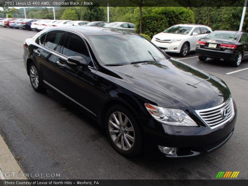 Obsidian Black / Black 2011 Lexus LS 460 AWD