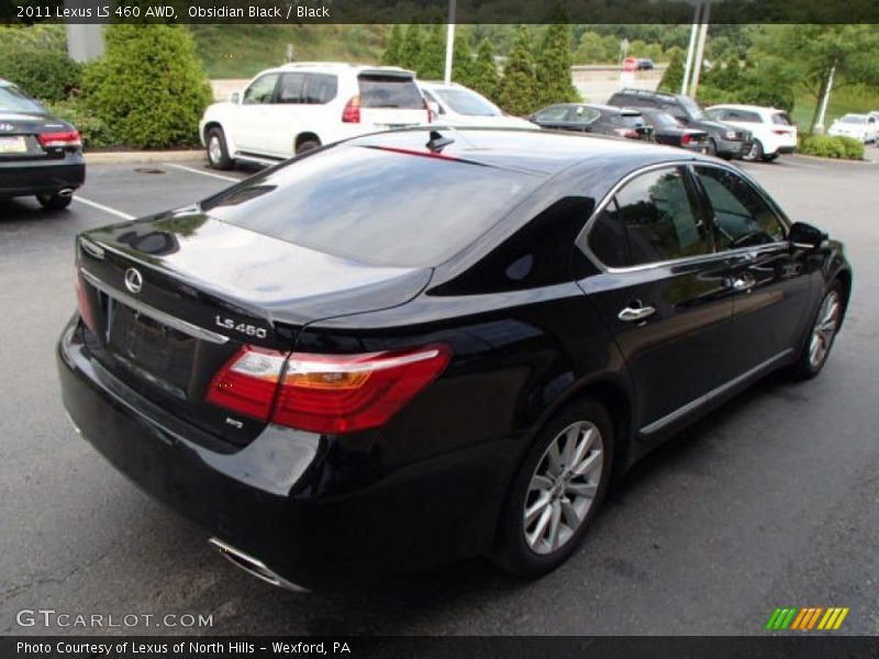 Obsidian Black / Black 2011 Lexus LS 460 AWD