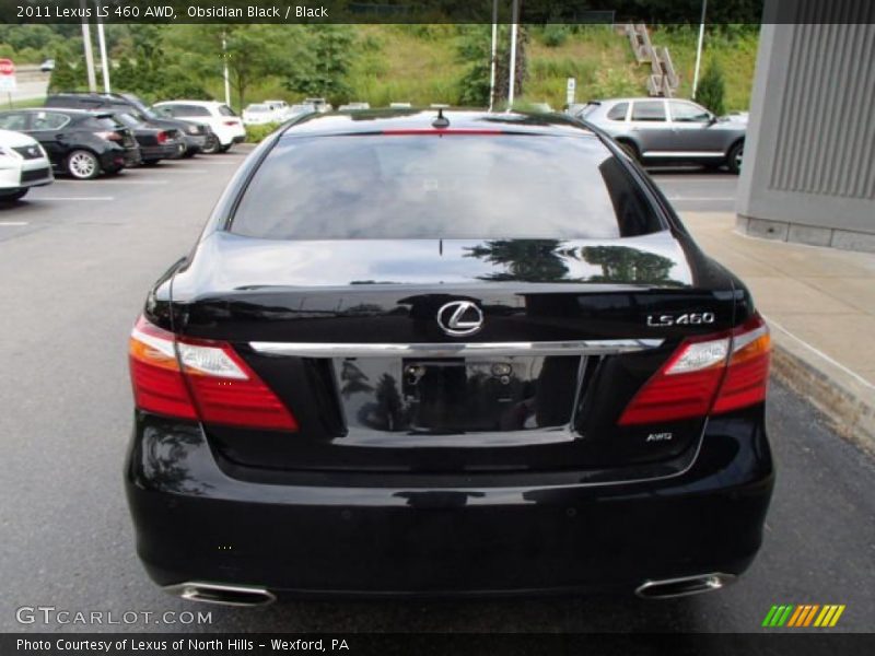 Obsidian Black / Black 2011 Lexus LS 460 AWD