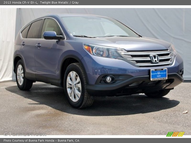 Twilight Blue Metallic / Gray 2013 Honda CR-V EX-L