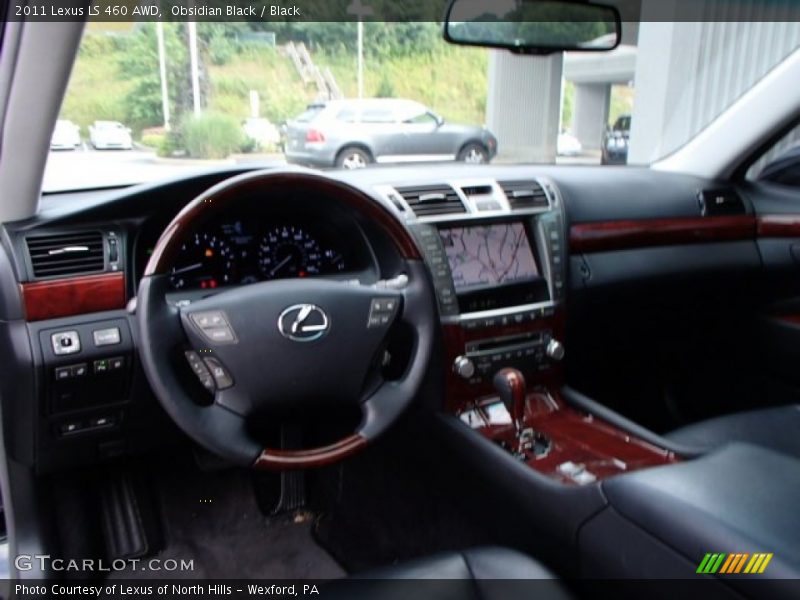 Obsidian Black / Black 2011 Lexus LS 460 AWD