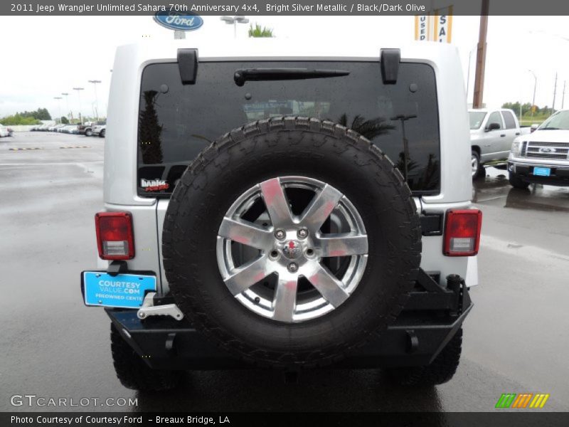 Bright Silver Metallic / Black/Dark Olive 2011 Jeep Wrangler Unlimited Sahara 70th Anniversary 4x4