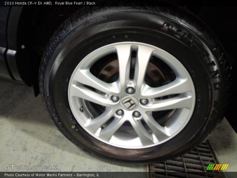 Royal Blue Pearl / Black 2010 Honda CR-V EX AWD