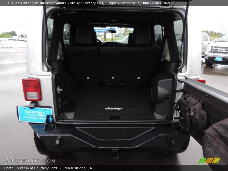 Bright Silver Metallic / Black/Dark Olive 2011 Jeep Wrangler Unlimited Sahara 70th Anniversary 4x4