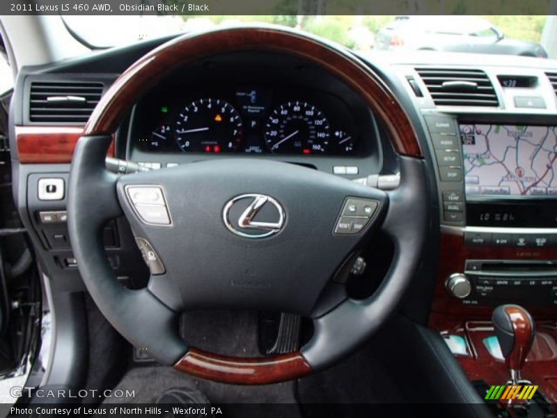 Obsidian Black / Black 2011 Lexus LS 460 AWD