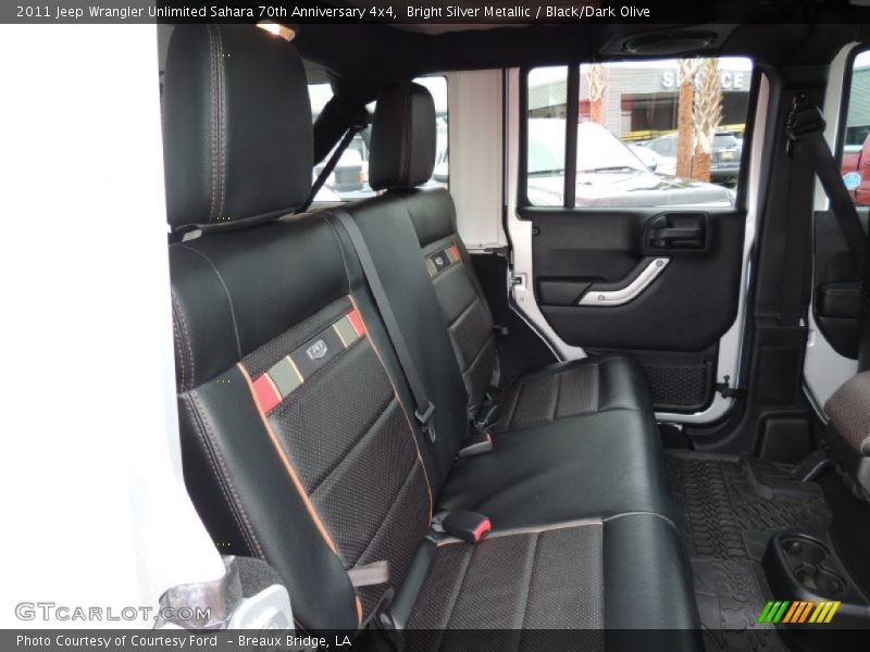 Rear Seat of 2011 Wrangler Unlimited Sahara 70th Anniversary 4x4