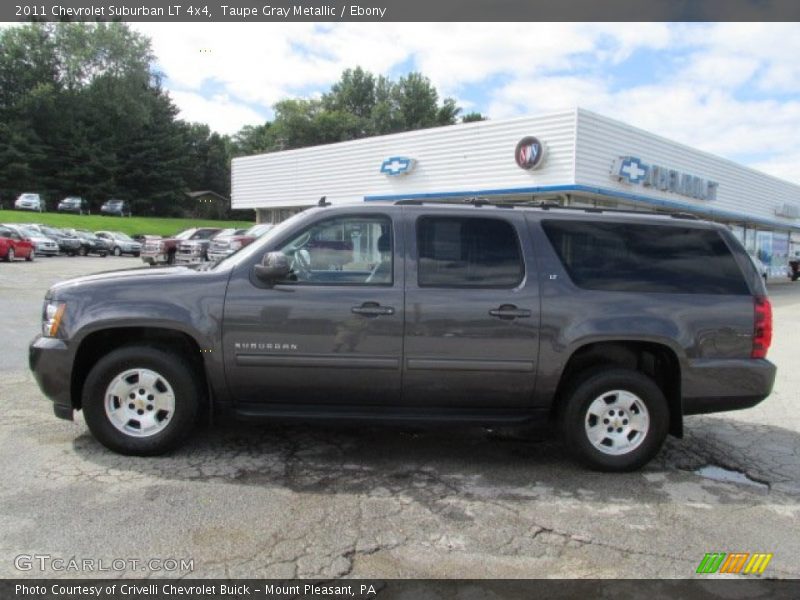 Taupe Gray Metallic / Ebony 2011 Chevrolet Suburban LT 4x4