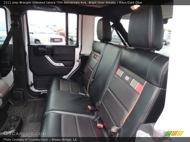 Rear Seat of 2011 Wrangler Unlimited Sahara 70th Anniversary 4x4