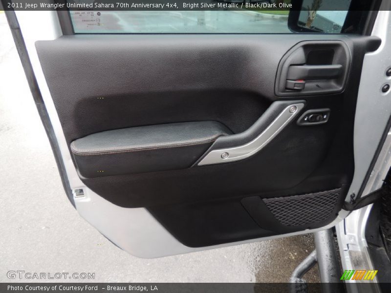 Bright Silver Metallic / Black/Dark Olive 2011 Jeep Wrangler Unlimited Sahara 70th Anniversary 4x4