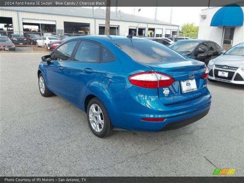 Blue Candy / Charcoal Black 2014 Ford Fiesta SE Sedan