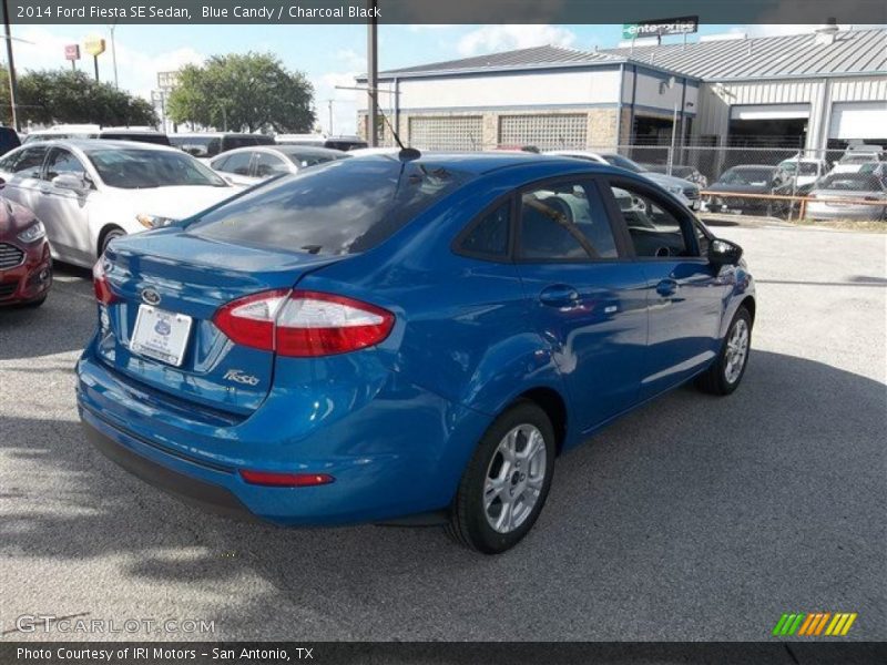 Blue Candy / Charcoal Black 2014 Ford Fiesta SE Sedan