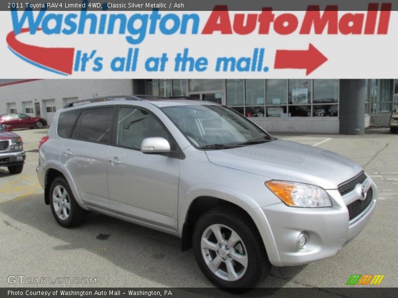 Classic Silver Metallic / Ash 2011 Toyota RAV4 Limited 4WD