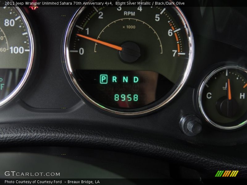 Bright Silver Metallic / Black/Dark Olive 2011 Jeep Wrangler Unlimited Sahara 70th Anniversary 4x4