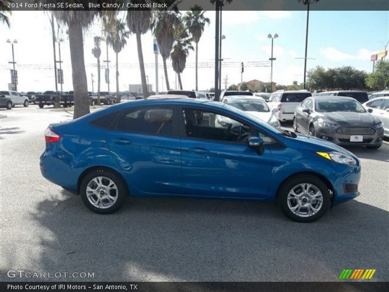 Blue Candy / Charcoal Black 2014 Ford Fiesta SE Sedan