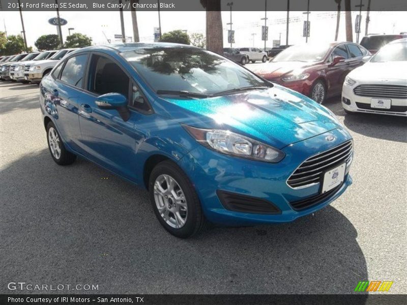 Blue Candy / Charcoal Black 2014 Ford Fiesta SE Sedan
