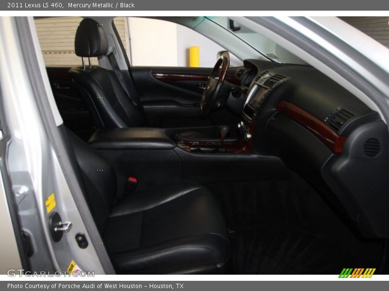 Mercury Metallic / Black 2011 Lexus LS 460