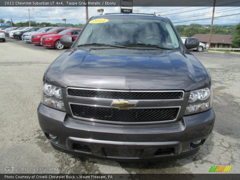 Taupe Gray Metallic / Ebony 2011 Chevrolet Suburban LT 4x4