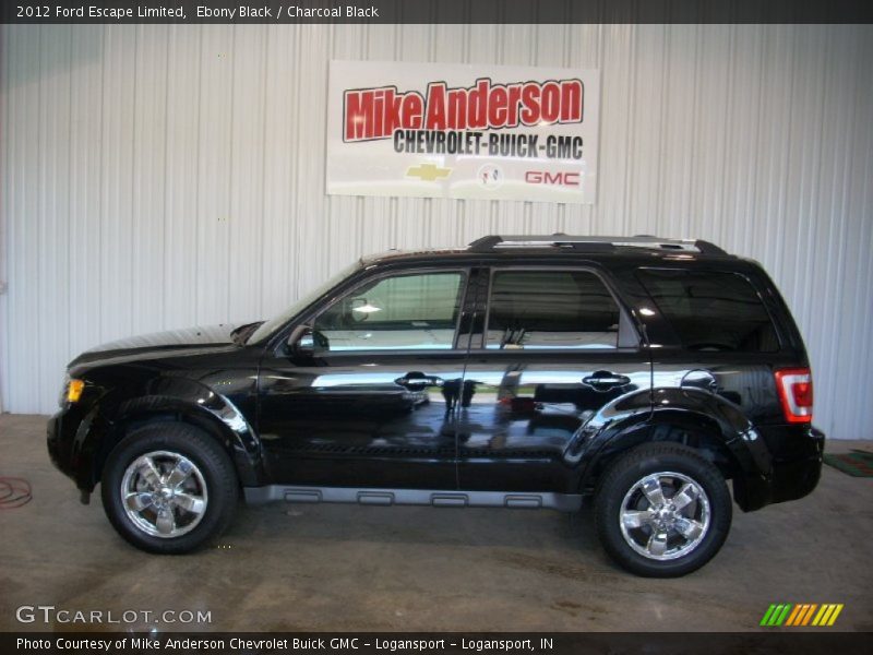 Ebony Black / Charcoal Black 2012 Ford Escape Limited