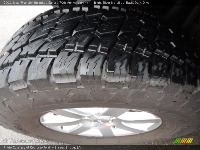 Bright Silver Metallic / Black/Dark Olive 2011 Jeep Wrangler Unlimited Sahara 70th Anniversary 4x4