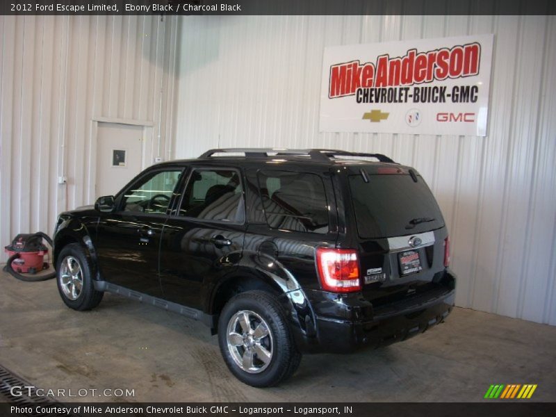 Ebony Black / Charcoal Black 2012 Ford Escape Limited