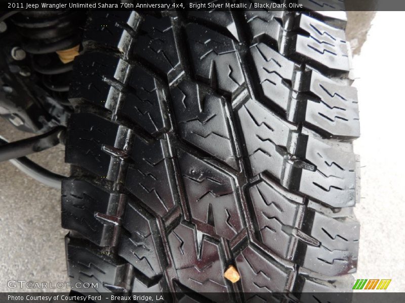 Bright Silver Metallic / Black/Dark Olive 2011 Jeep Wrangler Unlimited Sahara 70th Anniversary 4x4