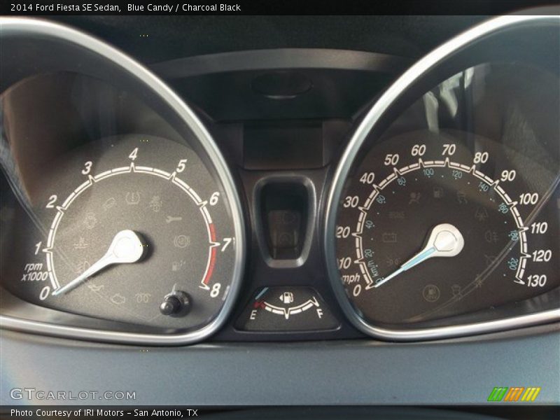 Blue Candy / Charcoal Black 2014 Ford Fiesta SE Sedan