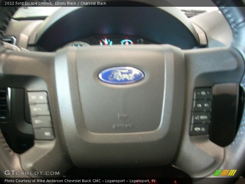 Ebony Black / Charcoal Black 2012 Ford Escape Limited