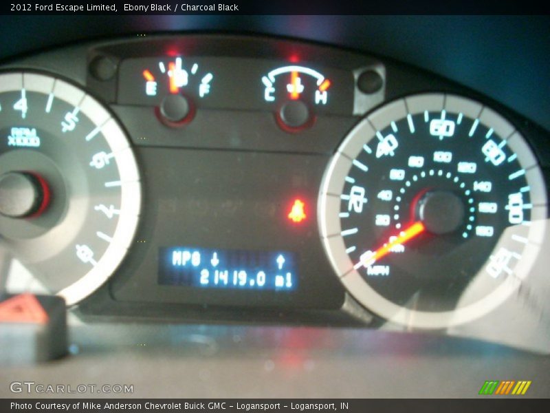 Ebony Black / Charcoal Black 2012 Ford Escape Limited