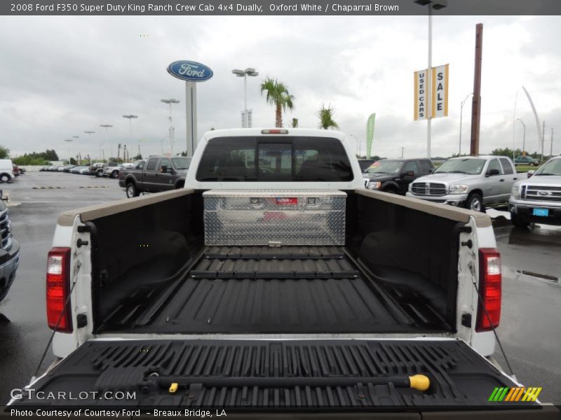 Oxford White / Chaparral Brown 2008 Ford F350 Super Duty King Ranch Crew Cab 4x4 Dually
