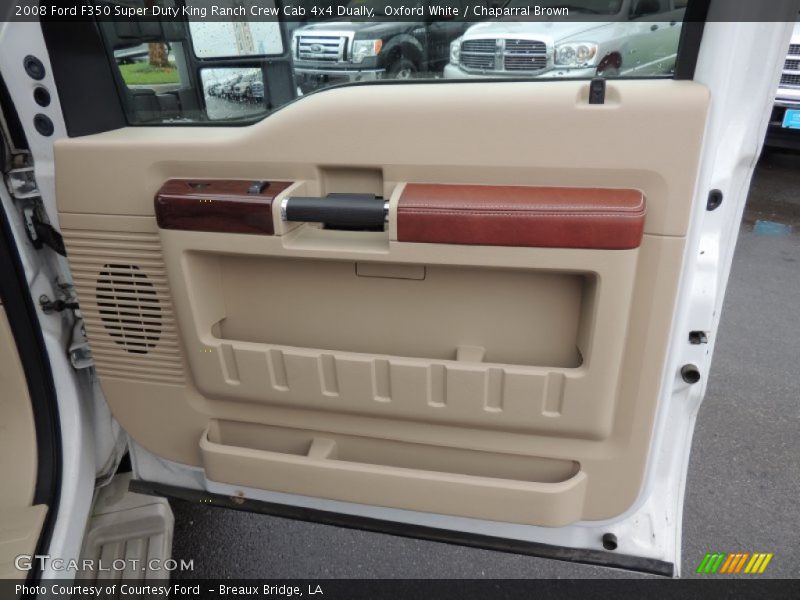 Oxford White / Chaparral Brown 2008 Ford F350 Super Duty King Ranch Crew Cab 4x4 Dually