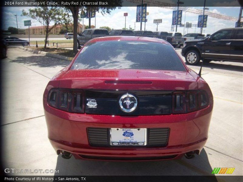 Ruby Red / Charcoal Black 2014 Ford Mustang V6 Coupe