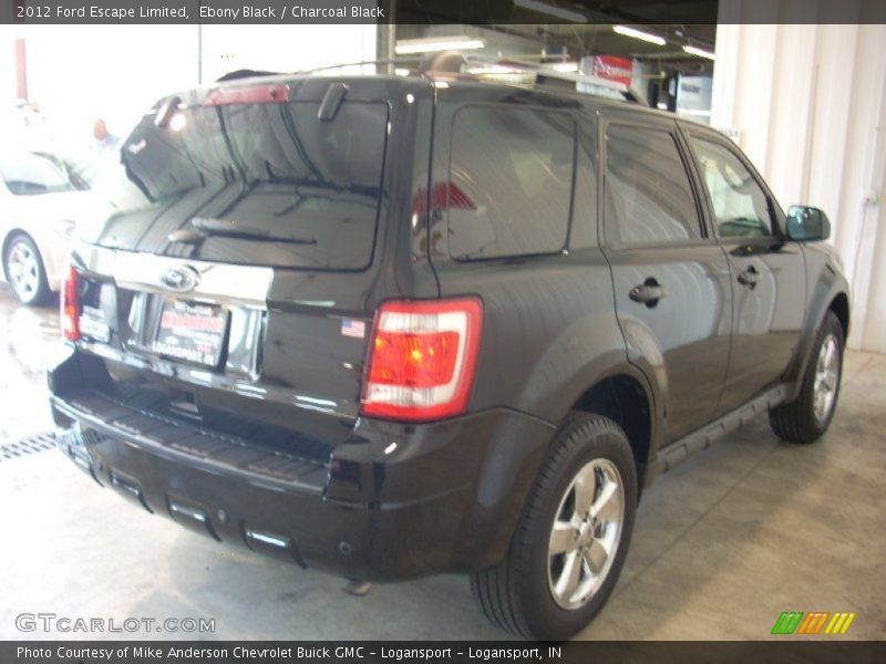 Ebony Black / Charcoal Black 2012 Ford Escape Limited