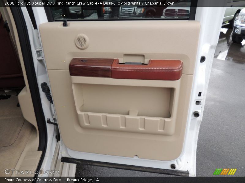Oxford White / Chaparral Brown 2008 Ford F350 Super Duty King Ranch Crew Cab 4x4 Dually