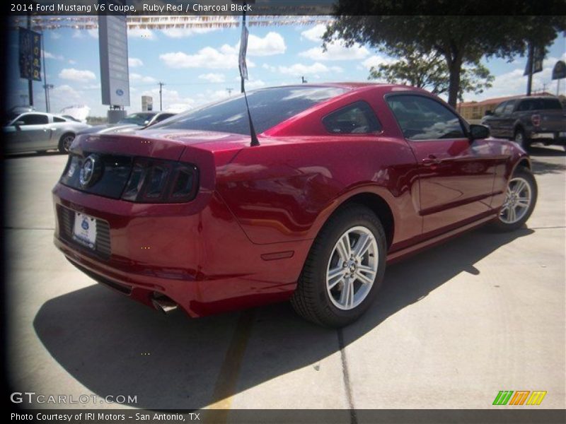 Ruby Red / Charcoal Black 2014 Ford Mustang V6 Coupe