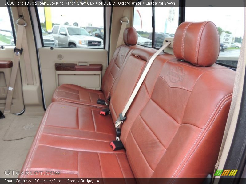 Oxford White / Chaparral Brown 2008 Ford F350 Super Duty King Ranch Crew Cab 4x4 Dually