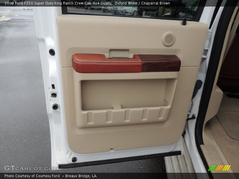Oxford White / Chaparral Brown 2008 Ford F350 Super Duty King Ranch Crew Cab 4x4 Dually
