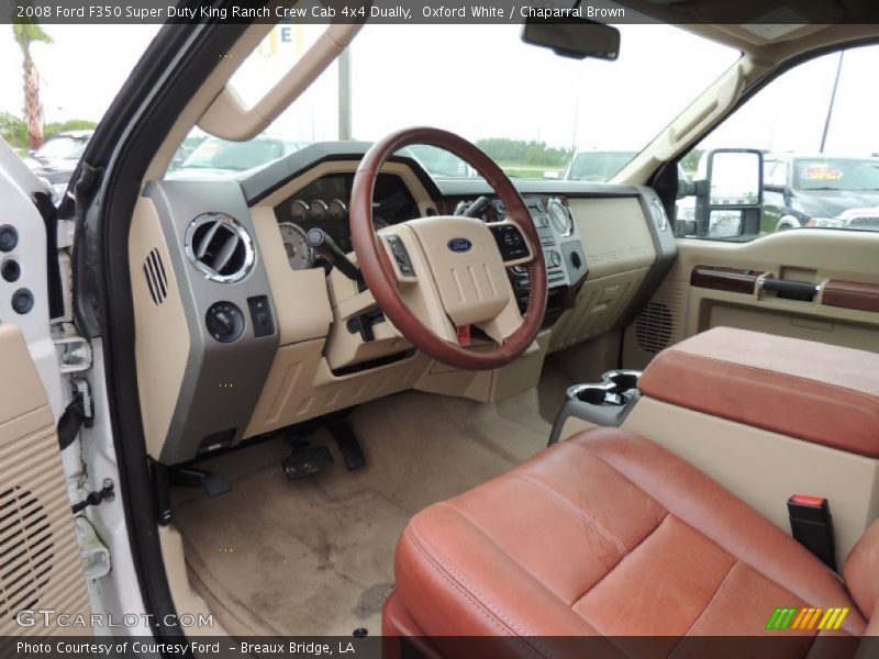 Oxford White / Chaparral Brown 2008 Ford F350 Super Duty King Ranch Crew Cab 4x4 Dually