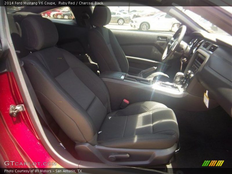 Ruby Red / Charcoal Black 2014 Ford Mustang V6 Coupe