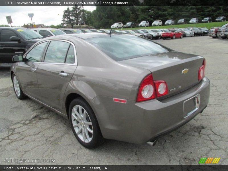 Taupe Gray Metallic / Cocoa/Cashmere 2010 Chevrolet Malibu LTZ Sedan