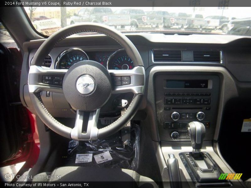 Ruby Red / Charcoal Black 2014 Ford Mustang V6 Coupe
