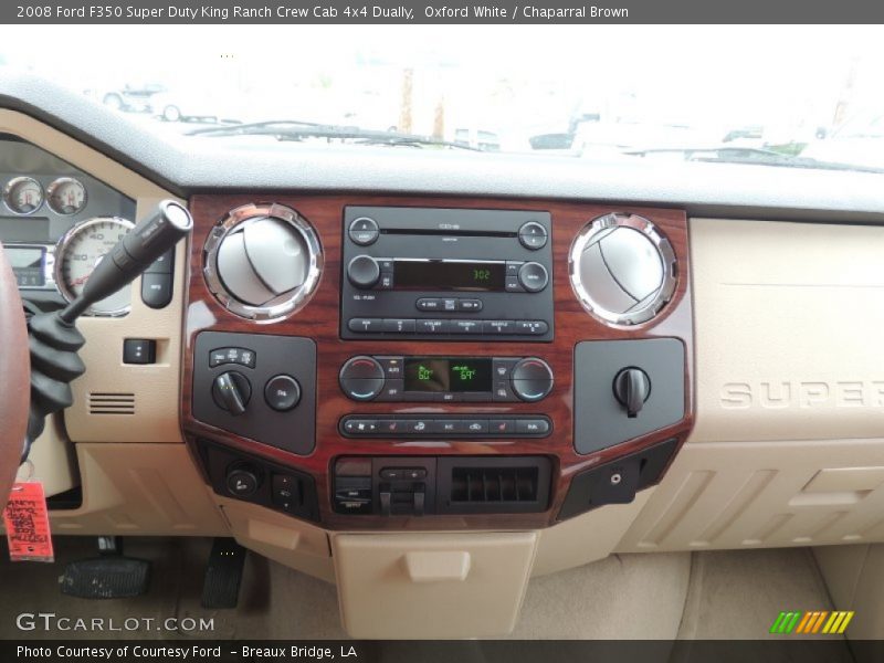 Oxford White / Chaparral Brown 2008 Ford F350 Super Duty King Ranch Crew Cab 4x4 Dually