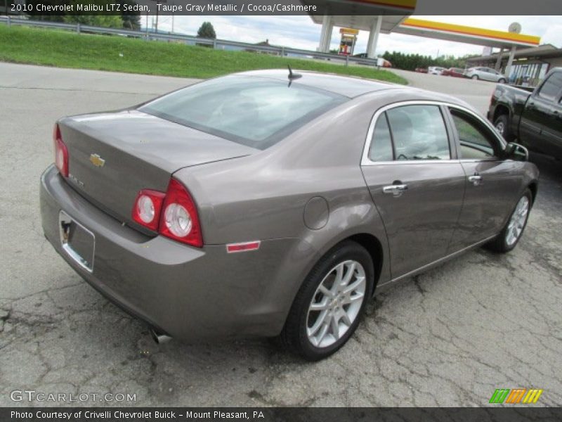 Taupe Gray Metallic / Cocoa/Cashmere 2010 Chevrolet Malibu LTZ Sedan