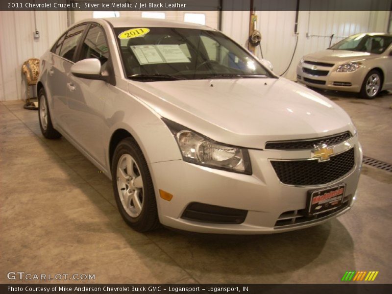 Silver Ice Metallic / Jet Black Leather 2011 Chevrolet Cruze LT