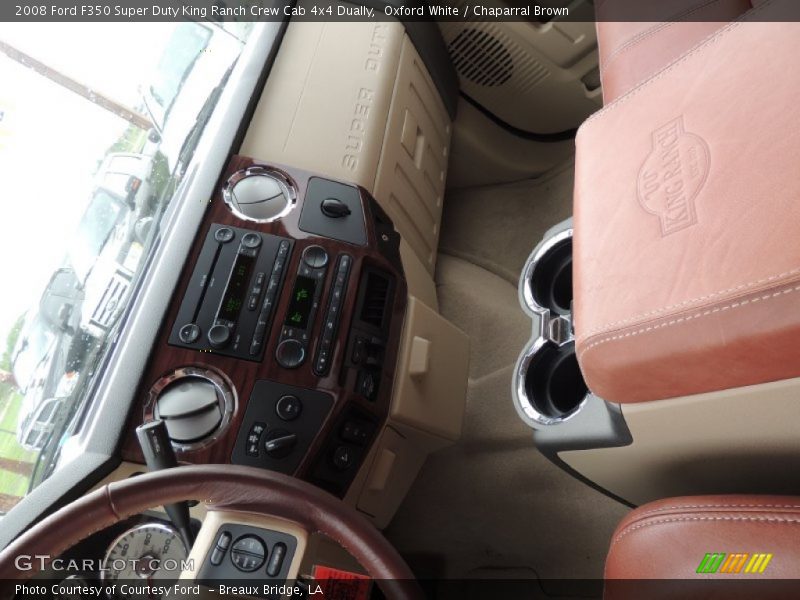 Oxford White / Chaparral Brown 2008 Ford F350 Super Duty King Ranch Crew Cab 4x4 Dually