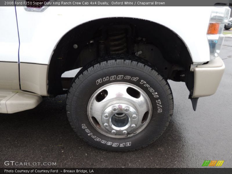 Oxford White / Chaparral Brown 2008 Ford F350 Super Duty King Ranch Crew Cab 4x4 Dually