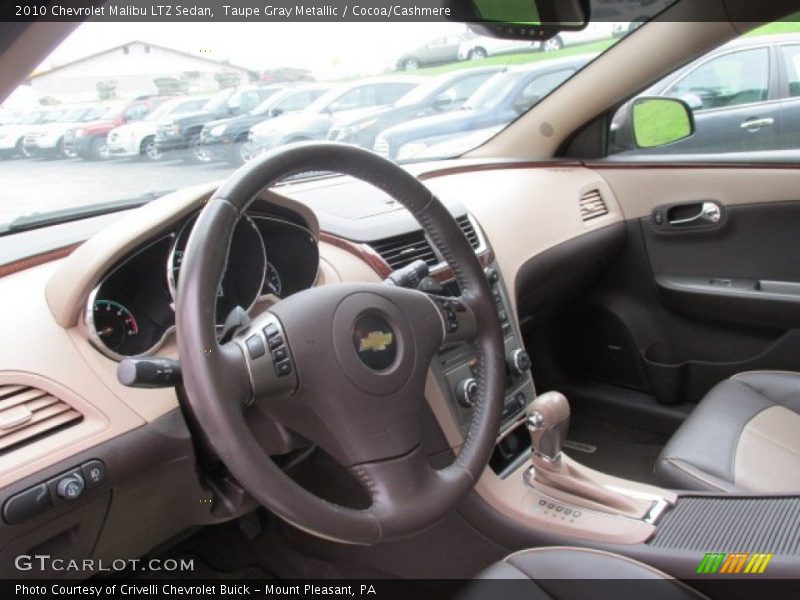 Taupe Gray Metallic / Cocoa/Cashmere 2010 Chevrolet Malibu LTZ Sedan